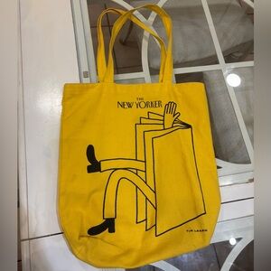 The New Yorker Canvas Tote Bag, Rare Tim Lahan Art, 2021 Limited Edition
